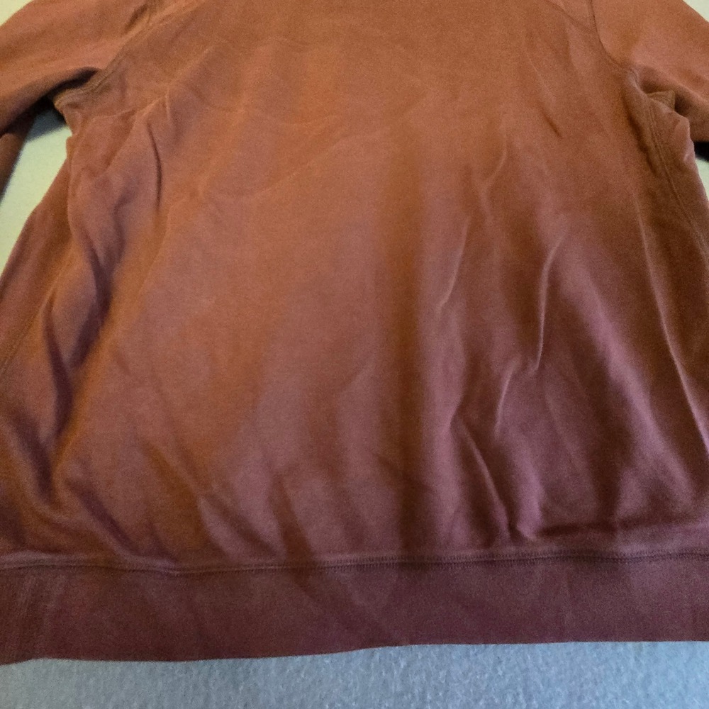 Tommy Bahama Quarter Zip Pullover Sweater Dusty Rose Mauve Men's Large Casual - Picture 15 of 16